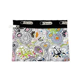 LeSportsac Doodle‎ Floral Bag Cosmetic Makeup Small Pouch Travel